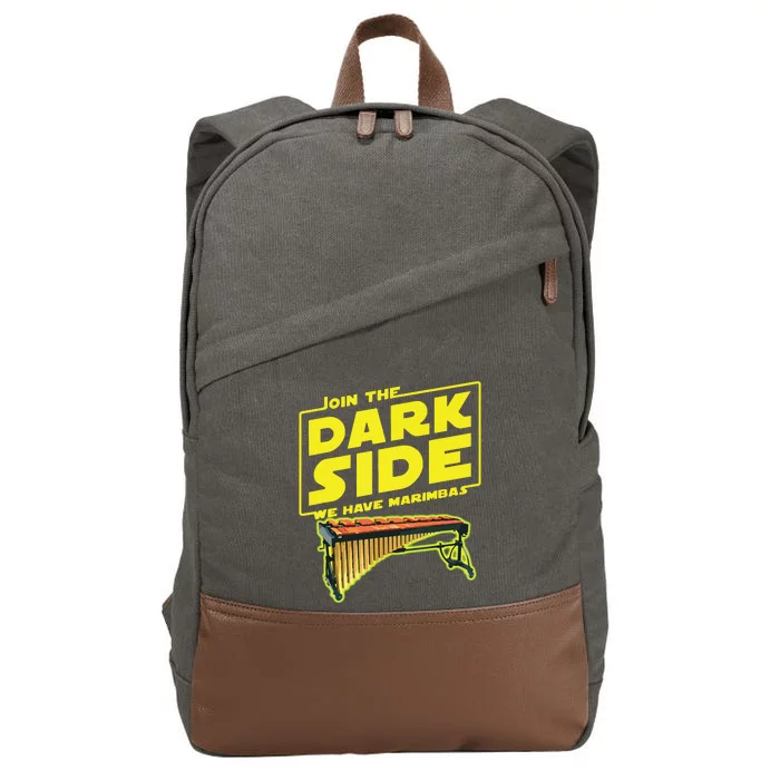 Join The Dark Side Marimba Player Cotton Canvas Backpack