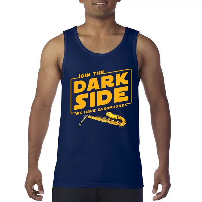 Join The Dark Side Saxophone Player Tank Top