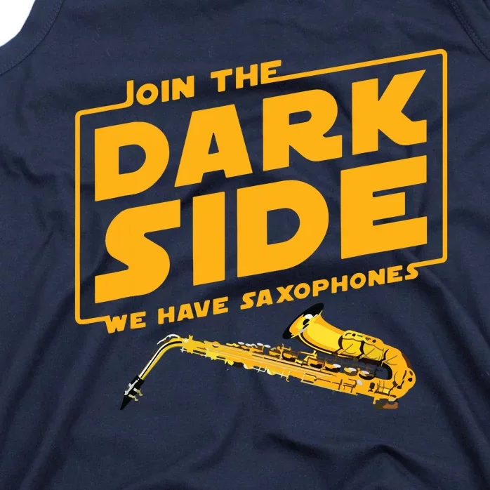 Join The Dark Side Saxophone Player Tank Top