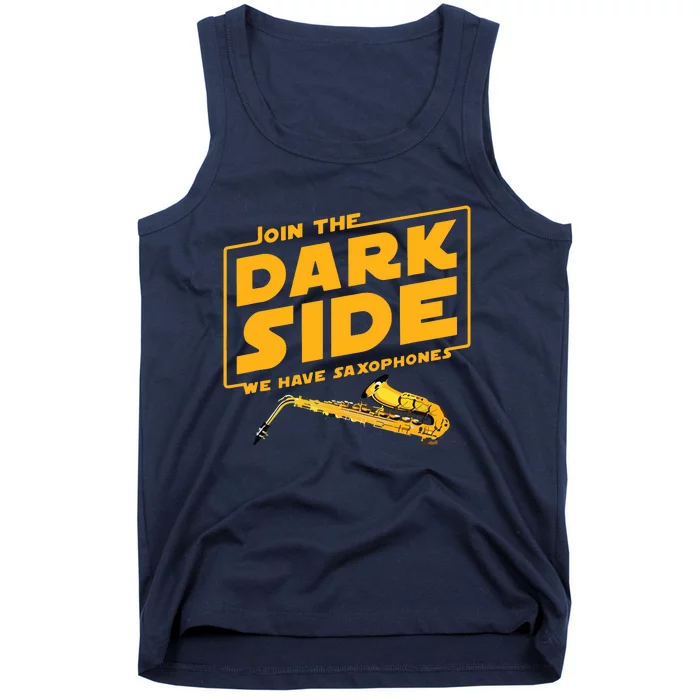 Join The Dark Side Saxophone Player Tank Top