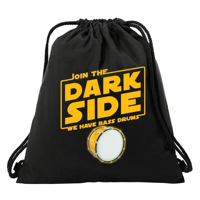 Join The Dark Side Bass Drum Player Drawstring Bag