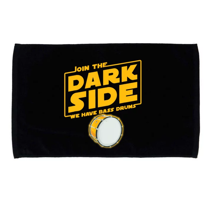 Join The Dark Side Bass Drum Player Microfiber Hand Towel