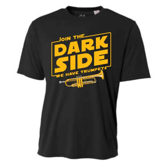 Join The Dark Side Trumpet Player Cooling Performance Crew T-Shirt