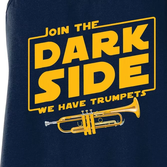 Join The Dark Side Trumpet Player Women's Racerback Tank