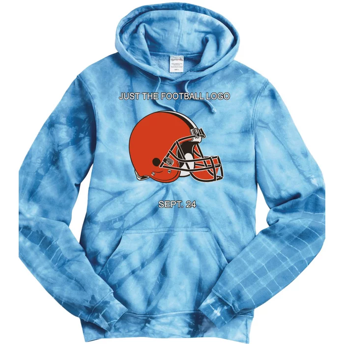 Just The Football Logo Sept 24 Tie Dye Hoodie