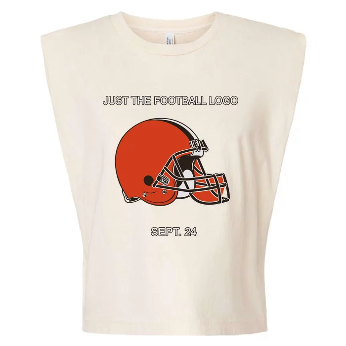 Just The Football Logo Sept 24 Garment-Dyed Women's Muscle Tee