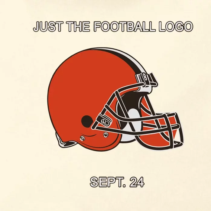 Just The Football Logo Sept 24 Zip Tote Bag