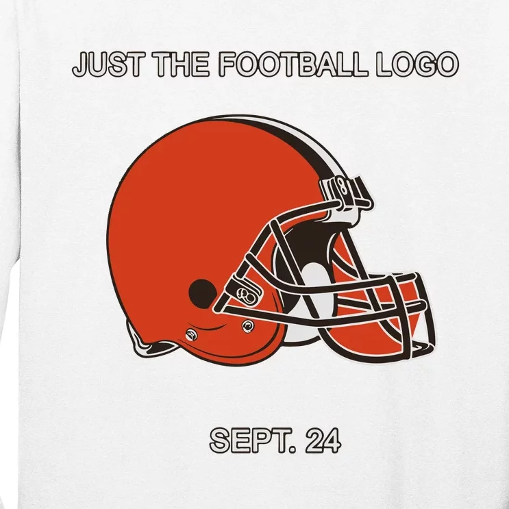 Just The Football Logo Sept 24 Long Sleeve Shirt