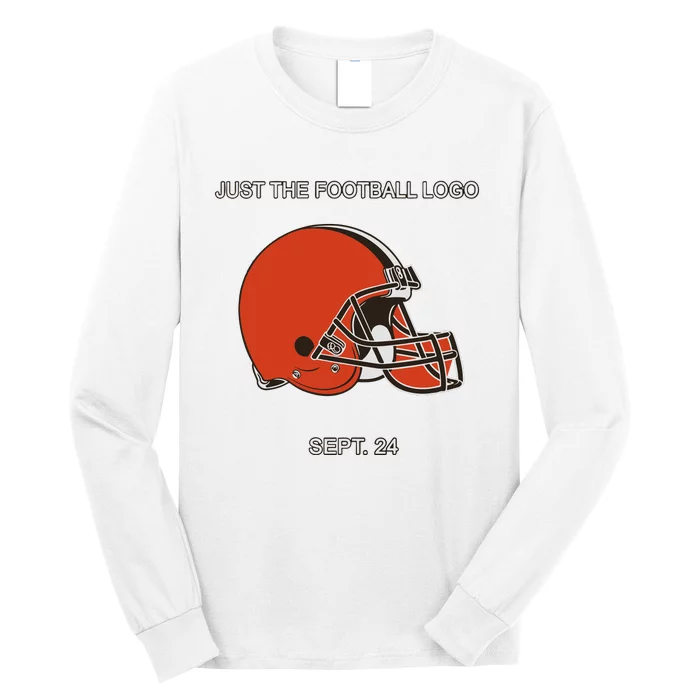 Just The Football Logo Sept 24 Long Sleeve Shirt