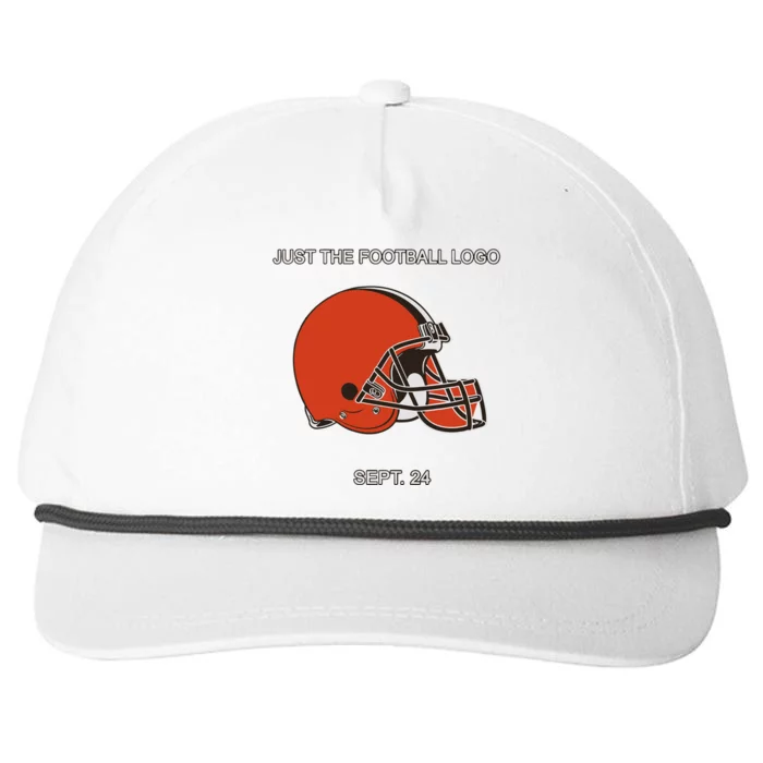 Just The Football Logo Sept 24 Snapback Five-Panel Rope Hat