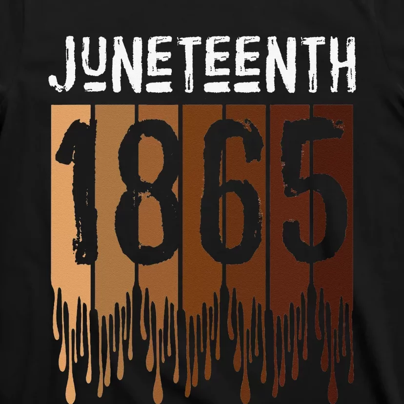 Juneteenth Tee June 19th 1865 Freedom Day Melanin T-Shirt