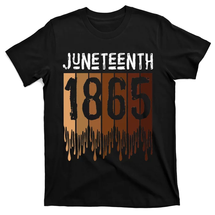 Juneteenth Tee June 19th 1865 Freedom Day Melanin T-Shirt