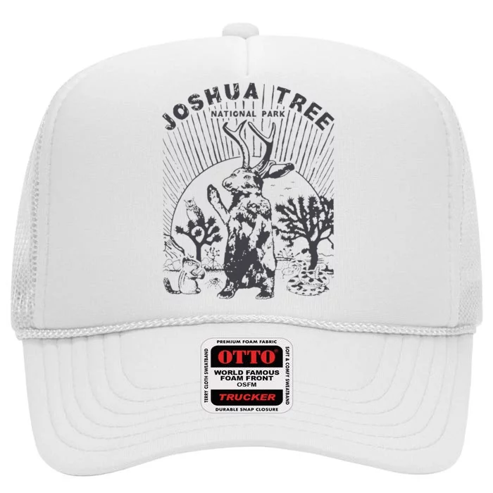 Joshua Tree Jackalope Guys Joshua Tree Vintage National Park High Crown Mesh Trucker Hat