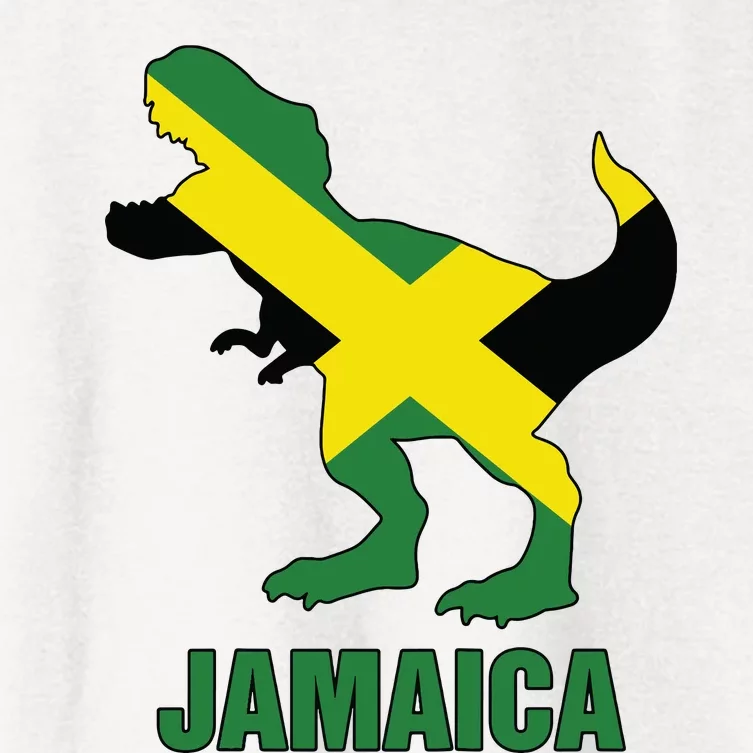 Jamaica Trex Jamaican Flag Women's Crop Top Tee