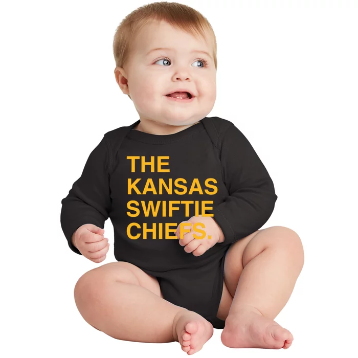 Joeymulinaro The Kansas Swifti Chief Baby Long Sleeve Bodysuit