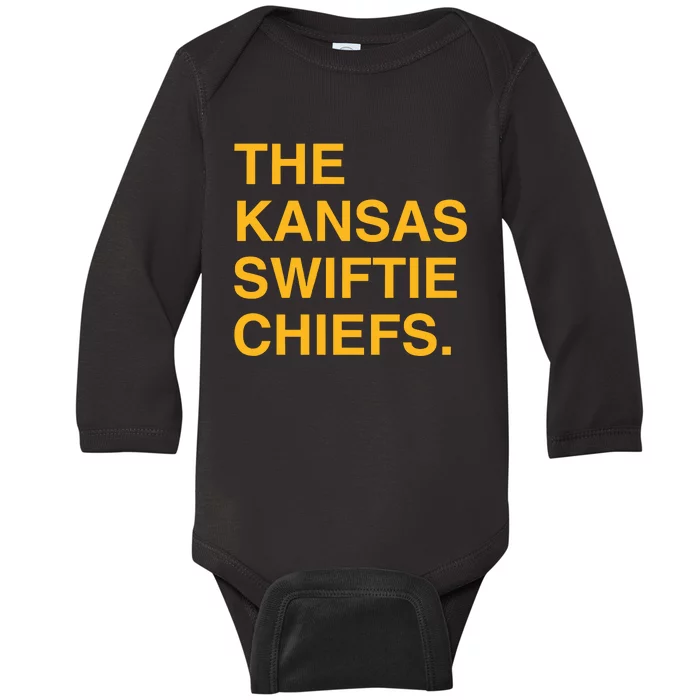 Joeymulinaro The Kansas Swifti Chief Baby Long Sleeve Bodysuit