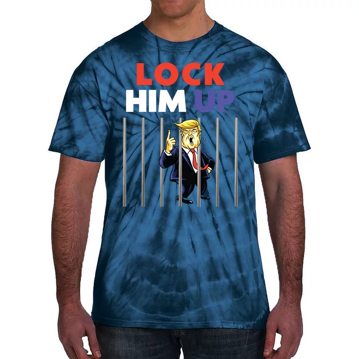 Jail Trump Lock Him Up Anti Trump Tie-Dye T-Shirt