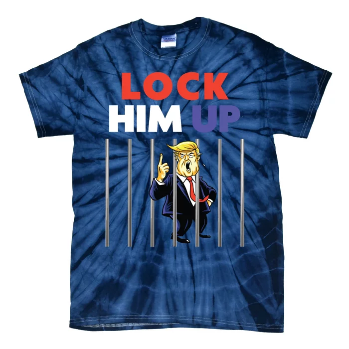 Jail Trump Lock Him Up Anti Trump Tie-Dye T-Shirt