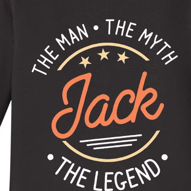 Jack The Man The Myth The Legend Baby Long Sleeve Bodysuit