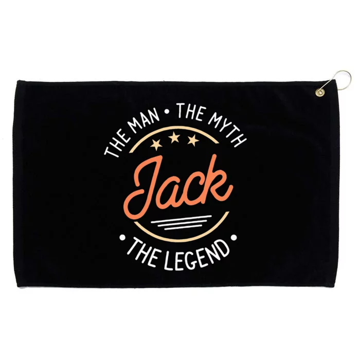 Jack The Man The Myth The Legend Grommeted Golf Towel