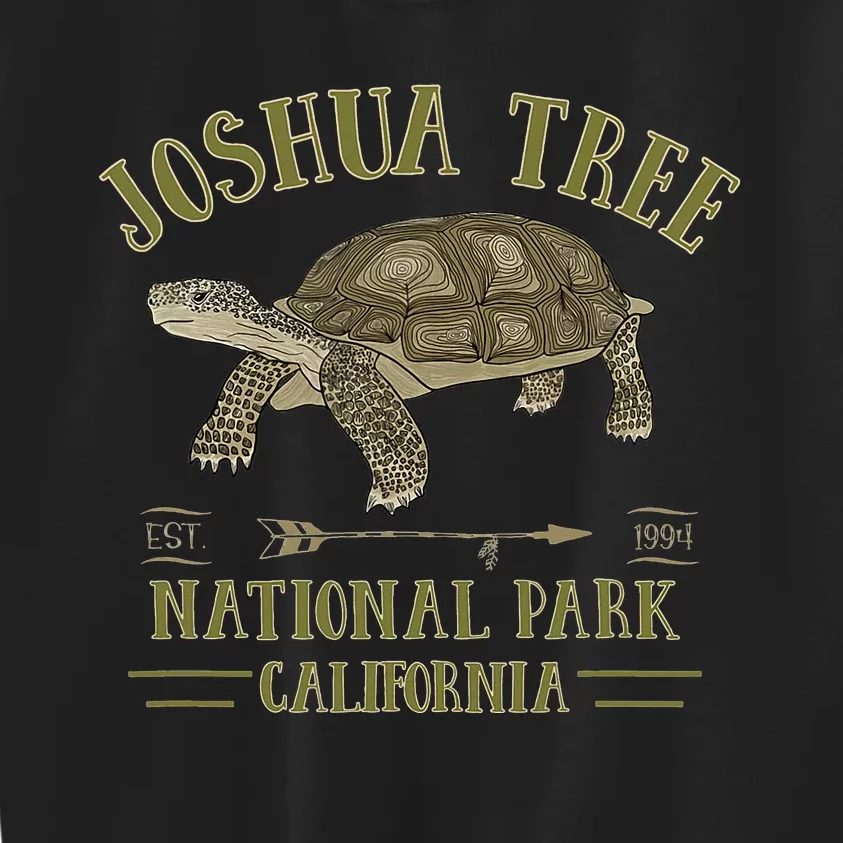 JOSHUA TREE NATIONAL PARK California Desert Turtle Tortoise Kids Sweatshirt