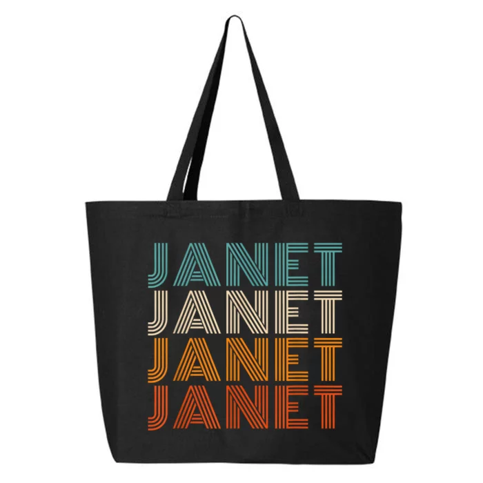 JANET Thing Name Gift Vintage Retro 25L Jumbo Tote