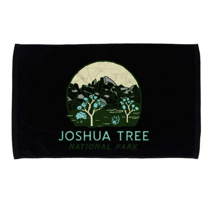 Joshua Tree National Park Vintage Mountains And Trees Sketch Cool Gift Microfiber Hand Towel