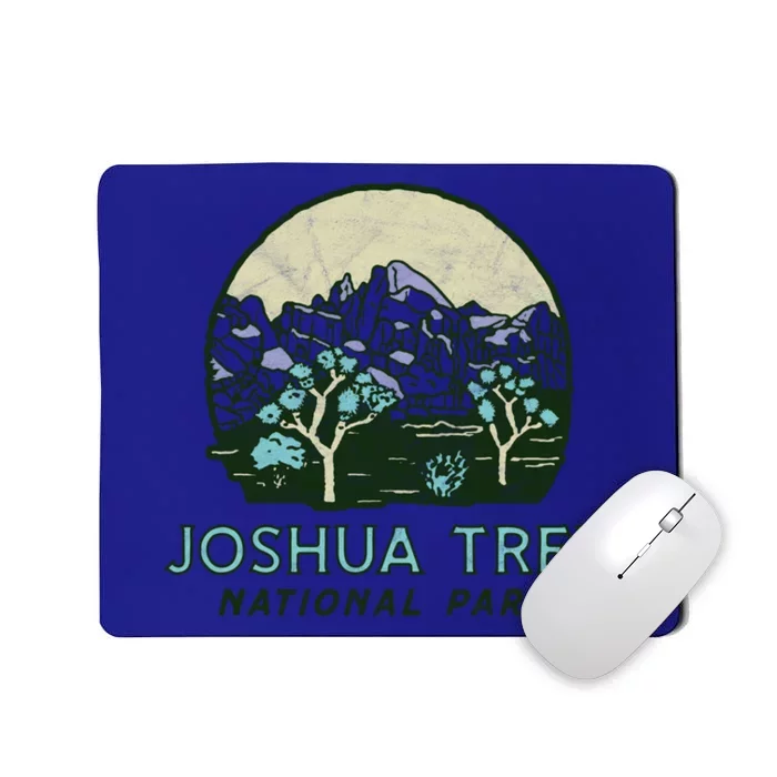 Joshua Tree National Park Vintage Mountains And Trees Sketch Cool Gift Mousepad