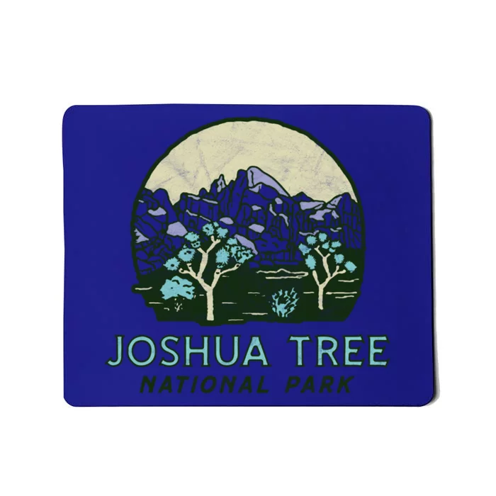 Joshua Tree National Park Vintage Mountains And Trees Sketch Cool Gift Mousepad