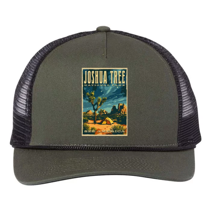 Joshua Tree National Park Retro Rope Trucker Hat Cap