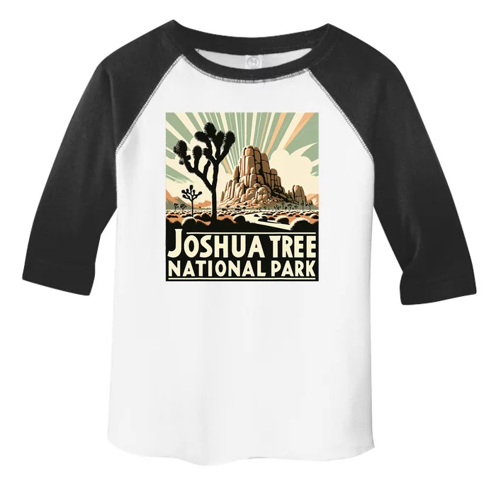 Joshua Tree National Park Vintage Hiking Camping Outdoor Toddler Fine Jersey T-Shirt