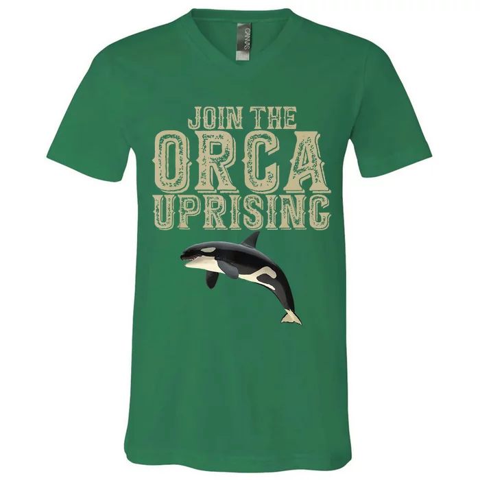 Join The Orca Uprising V-Neck T-Shirt