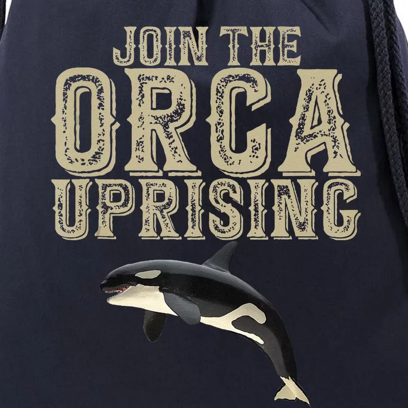 Join The Orca Uprising Drawstring Bag