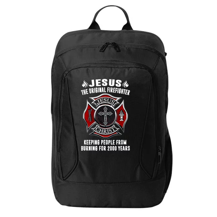 Jesus The Original Firefighter City Backpack