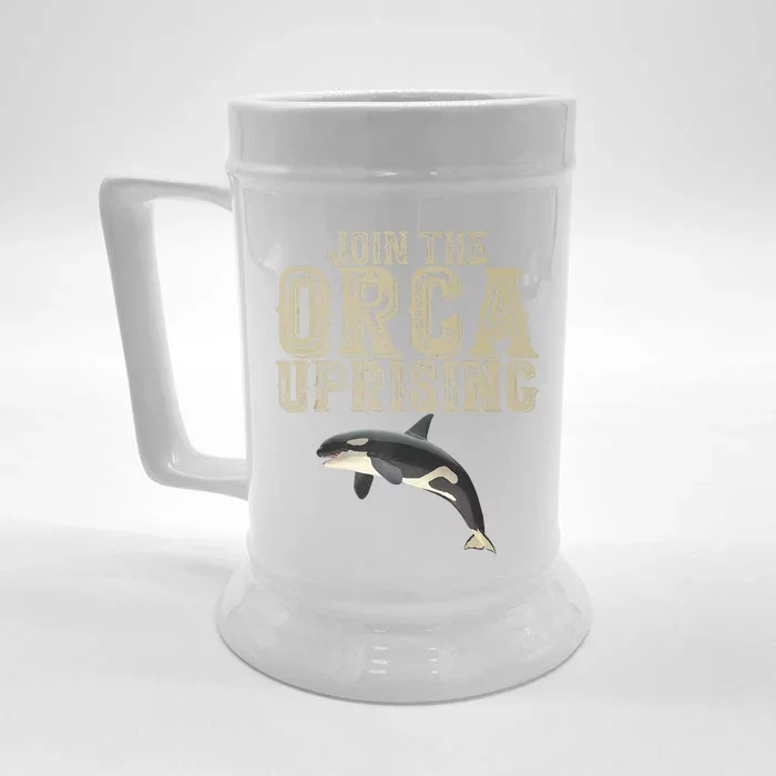 Join The Orca Uprising Front & Back Beer Stein