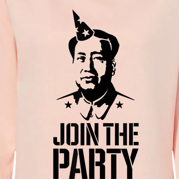 Join The Party Mao Zedong Funny China Communist Chinese Puns Womens California Wash Sweatshirt