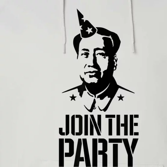 Join The Party Mao Zedong Funny China Communist Chinese Puns Performance Fleece Hoodie