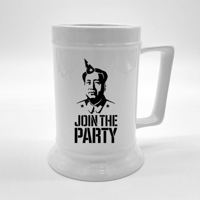 Join The Party Mao Zedong Funny China Communist Chinese Puns Front & Back Beer Stein