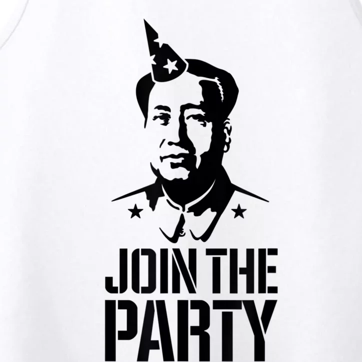 Join The Party Mao Zedong Funny China Communist Chinese Puns Performance Tank