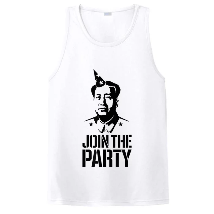 Join The Party Mao Zedong Funny China Communist Chinese Puns Performance Tank