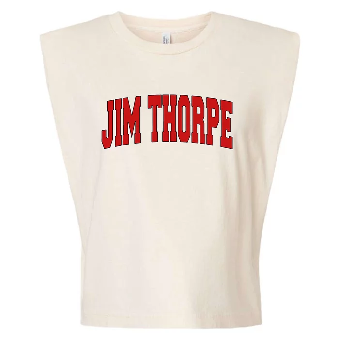 Jim Thorpe Pa Pennsylvania Varsity Style Usa Garment-Dyed Women's Muscle Tee