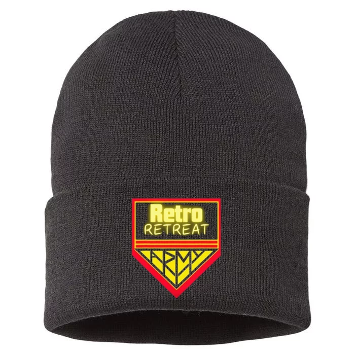 Join The Retro Retreat Army Sustainable Knit Beanie