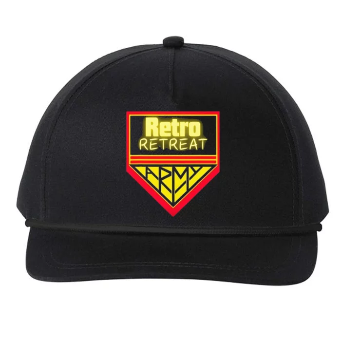 Join The Retro Retreat Army – Trendy Graphic Snapback Five-Panel Rope Hat