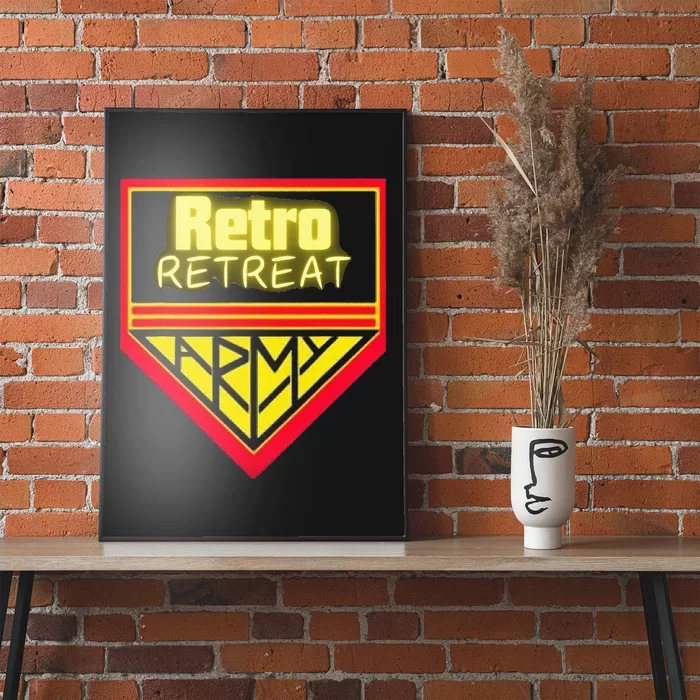 Join The Retro Retreat Army – Trendy Graphic Poster