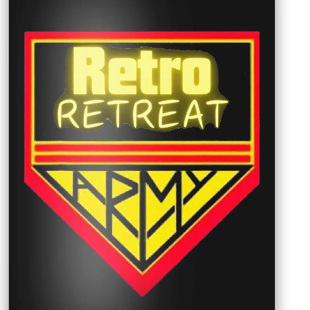 Join The Retro Retreat Army – Trendy Graphic Poster