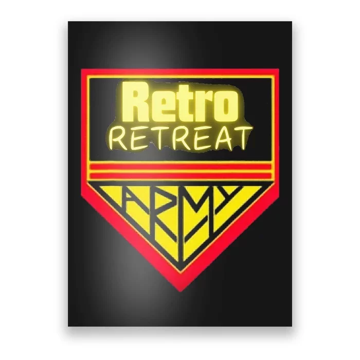 Join The Retro Retreat Army – Trendy Graphic Poster