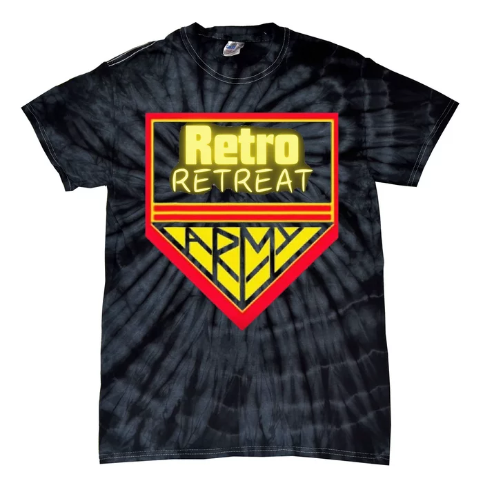 Join The Retro Retreat Army – Trendy Graphic Tie-Dye T-Shirt