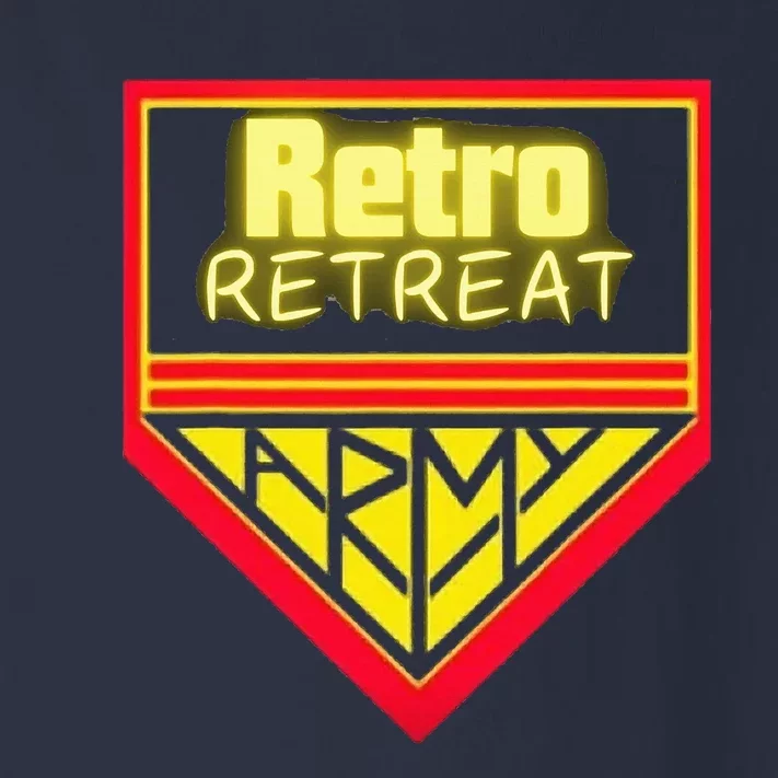 Join The Retro Retreat Army – Trendy Graphic Toddler Long Sleeve Shirt