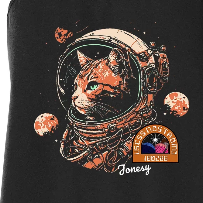 Jonesy The Space Cat Women's Racerback Tank