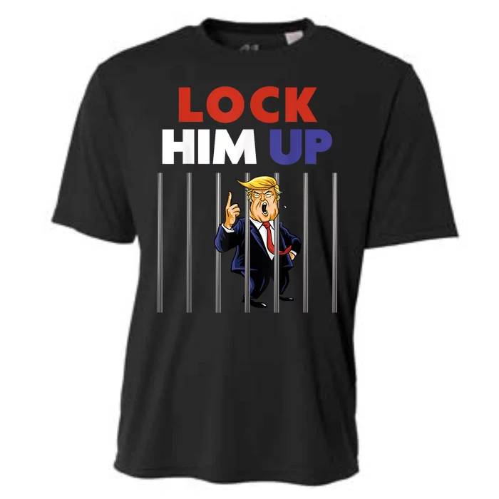 Jail Trump Shirt Lock Him Up Anti Trump Cooling Performance Crew T-Shirt